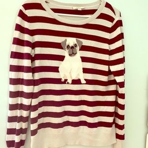 Loft sweater with Pug
